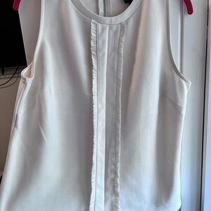 Elegant Cream Sleeveless Top